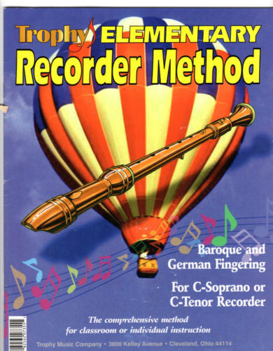 Trophy Elementary Recorder Method, Paperback 1987
