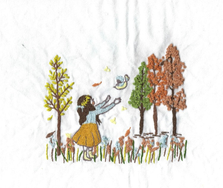 Embroidery Finished Art Piece